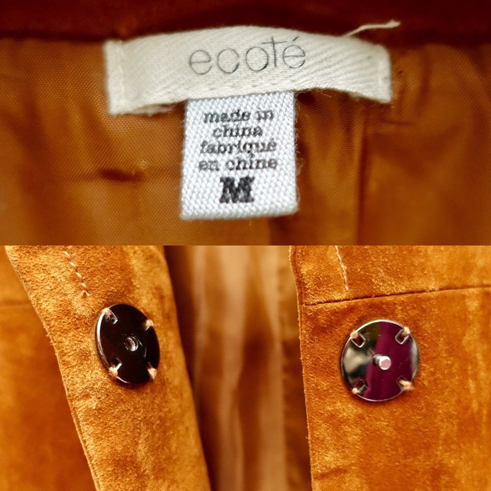 Urban Outfitters x Ecote Suede Leather Trench Coat - Picture 8 of 8